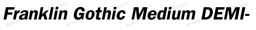 Franklin Gothic Medium DEMI字体转换